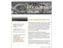 Tablet Screenshot of meganameservers.com